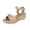 Gold, variant on DeHolifer Wedge Sandals For Women Comfortable Wedge Sandals Dressy Summer Low Wedges Womens Sandal Heels Dress Open Toe Ankle Strap Shoes