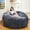 Deep Blue, variant on Baxluxe 48-Inch Bean Bag Chair, 48-Inch Adult Bean Bag Chair with Memory Foam Filling, Ultra-Soft Lounge Chair for Living Room or Bedroom (Gray)