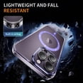 thumbnail image 6 of Decase Magnetic Case for iPhone 12 Pro Max,Compatible with Mag-safe,Military-Grade Protection,Slim Stylish Non-Yellowing Shockproof Case for iPhone 12 Pro Max,Clear Anti-Scratch Back Cover,Purple, 6 of 8