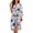 Aesthetic Flowers, variant on Colorful Cow Print Women's Nightgown Casual Soft Bathrobe Loose Fit Loungewear Trendy Lightweight Bathrobe for Holiday Vacation Travel