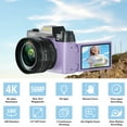 thumbnail image 6 of XLURC Digital Cameras for Photography 4K 56MP Vlogging Camera for Youtube 3" 180° Flip Screen with 16X Digital Zoom & Lens Compact Travel Cameras with 32GB SD Card 2 Batteries, 6 of 8
