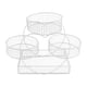 thumbnail image 5 of Cesta de frutas escalonada, frutero, encimera, cuenco para verduras para refrigerios, verduras Blanco, 5 of 9