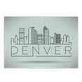 thumbnail image 1 of Denver Cutting Board, Minimalist City Linear Scenery Design with Skyscrapers Apartments Urban Modern, Decorative Tempered Glass Cutting and Serving Board, in 3 Sizes, by Ambesonne, 1 of 2