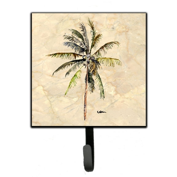 Carolines Treasures 8482SH4 Palm Tree Leash or Key Holder Single Hook multicolor