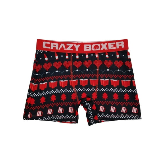 Mens Christmas Party Red Solo Cup Novelty Underwear Boxer Briefs X-Large