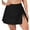 Black, variant on Women's Plus Size Swim Skirt Drawstring Swim Dress Built-in Brief Bottom
