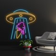 thumbnail image 2 of Handmadetneonsign UFO Abduction Ice Cream Led Sign, UFO Ice Cream Neon Sign, Wall Decor, UFO, 2 of 5