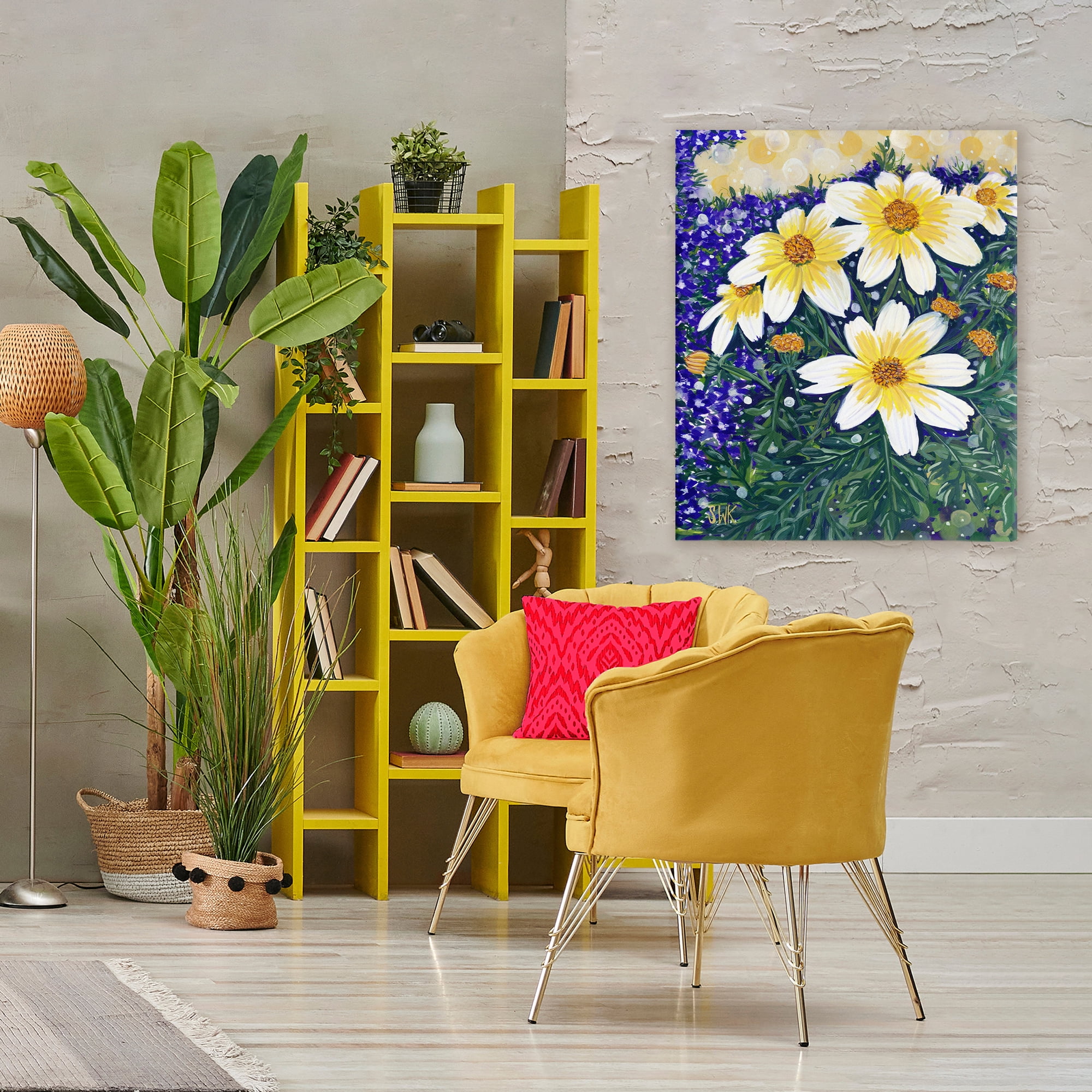 Stupell Industries Summer Garden Cosmos Canvas Wall Art, design by Sarah Waldron Kimball