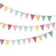 thumbnail image 1 of 3pack Imitated Burlap Pennant Banner, Multicolor Fabric Triangle Flag Bunting For Party Hanging Decoration, 1 of 5