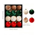 thumbnail image 3 of Hanging Ball Ornaments for Christmas Tree, Plastic Holiday Decorations Set, 3 of 7