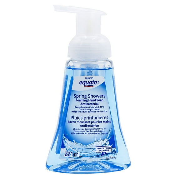 Equate Spring Showers Antibacterial Foaming Hand Soap, 221 ml