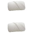 thumbnail image 4 of Yuarrent Manta de punto voluminosa para mascotas y mantas DIY, cojines, soporte de hilo para proyectos de artesanía, tejido voluminoso blanco Blanco 500g 2Conjunto, 4 of 6