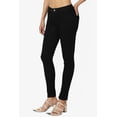 thumbnail image 3 of TheMoogan Junior's Petite Ultimate Basic Knee Dart Low Rise Tight Fit Cropped Skinny Jeans, 3 of 7