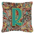 thumbnail image 1 of Carolines Treasures CJ2013-RPW1414 Lettre R Rétro Tribal Alphabet Tissu Toile Oreiller Décoratif, 1 of 4
