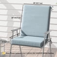 thumbnail image 3 of Outsunny Coussins de Chaise d'Extérieur 2 Pcs, Coussins d'Extérieur en Polyester Teint au Fil, 3 of 10