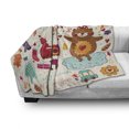 thumbnail image 3 of Christmas Soft Flannel Fleece Blanket, Santa and Teddy Bear Vintage Christmas Season Ornaments Party Kids Nursery Theme, Cozy Plush for Indoor and Outdoor Use, 50" x 70", Multicolor, by Ambesonne, 3 of 6