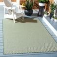 thumbnail image 2 of SAFAVIEH Courtyard Flint Checkered Indoor/Outdoor Area Rug, Dark Green/Beige, 5'3" x 7'7", 2 of 10