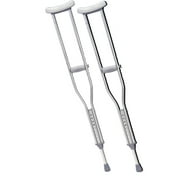 Underarm adjustable aluminum crutch, adult, 8pr