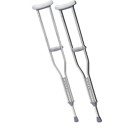Underarm adjustable aluminum crutch, adult, 8pr