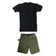 thumbnail image 2 of 1/6 Camiseta De Negra Pantalones Cortos Ocasionales Para Masculina De 12 '' Negro perfke Figura de acción ropa, 2 of 7