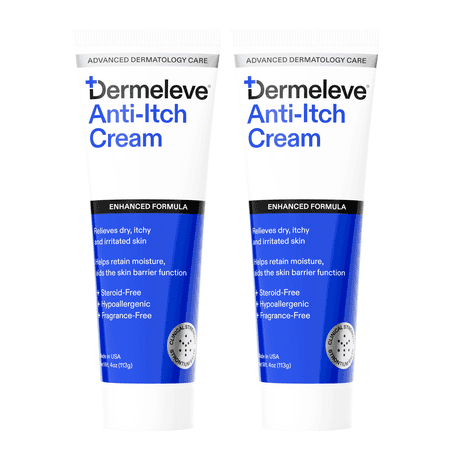 Dermeleve Itch Cream – 4 oz (2 Pack)