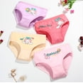 thumbnail image 2 of Beilxfa 4 Pack Girls Briefs Underwear Toddler Soft Breathable Graphic Underpants Elastic Cotton Kids Panties 2-12 Years, 2 of 5