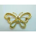 thumbnail image 3 of 1Ct Round Simulated Diamond Women's Butterfly Shape Brooch Pin 14k Yellow Gold Plated 925 Sterling Silver, 3 of 5