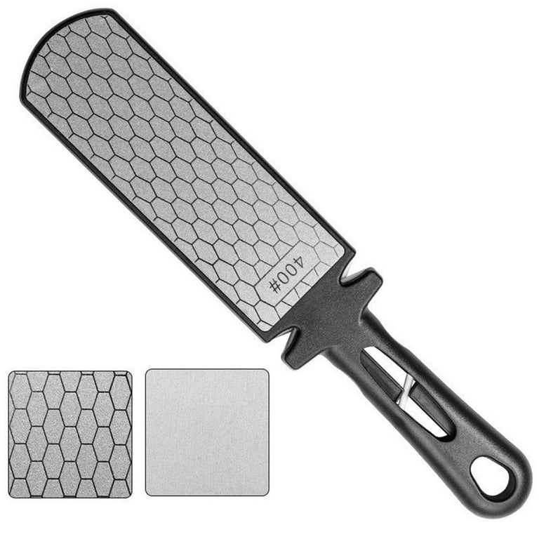 KITCHENCRAFT Knife & Scissor Sharpener with Grind Stone Double Slot Extra  Sharp
