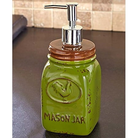 Mason Jar Soap Dispenser Country Kitchen Countertop Hand Pump