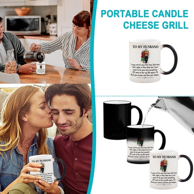 TIMIFIS Porcelain Cup Valentine's Day Thermal Color Change Ceramic Mug Holiday Gift Coffee Cup Kitchen Gadgets