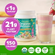 Orgain Organic Vegan 21g Protein Powder, Fruity Cereal, Plant Based Shake Drink, 1.02lb