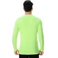 thumbnail image 3 of High Visibility Safety T-Shirt, 5.3 Oz 100% Polyester Pure Dry Fit Poly Long Sleeve Shirts, Hi Vis Work Safety Neon Green and Safety Neon Orange Tee, Size 2XL Pack 2, 3 of 6