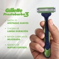 thumbnail image 2 of Rastrillo Gillette Prestobarba3 Sensitive con Aloe Vera, Piel Sensible, 8 pzas, 2 of 5