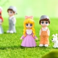 thumbnail image 4 of 2Pcs/Set Lovers Figurines Sweet Expression DIY Standing Posture Micro Landscape Plastic Couple Statues for Valentine's Day, 4 of 7