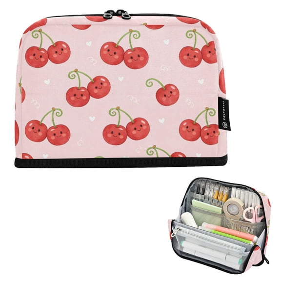 ALAZA Funny Cherry Pencil Case Pen Pouch Bag Large Capacity Organizer