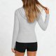 thumbnail image 4 of Camisetas de Cuello de Manga Larga para las Mujeres con Cremallera Frontal con Cintura Cinqueada Upf Protección Solar, Camisetas de Manga Larga para las Mujeres, 4 of 8