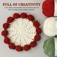 thumbnail image 4 of QHUDLV Beginner Crochet Kit, Flower Blanket Coaster Set, DIY Handmade Table Decor, 4 of 9