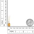 thumbnail image 2 of Gem Stone King 18K Yellow Gold Plated Silver Yellow Citrine and White Diamond Pendant Necklace for Women | 2.36 Cttw | Gemstone November Birthstone | Emerald Cut 9X7MM | With 18 inch Silver Chain, 2 of 4