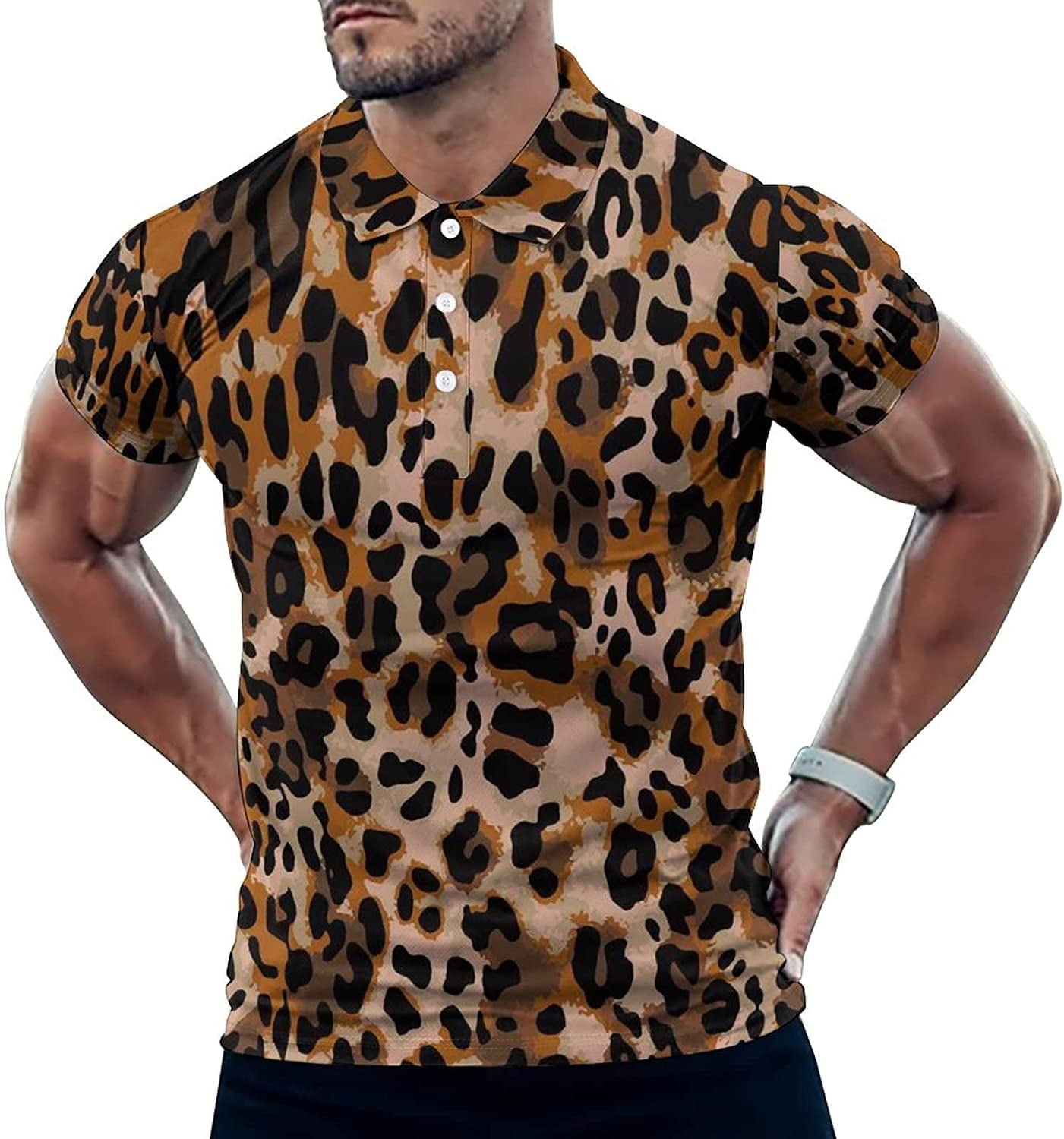 cheetah polo shirt