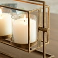 thumbnail image 3 of Uttermost Wenman Gold Triple Candleholder, 3 of 5