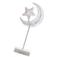 thumbnail image 1 of Toystoory Lámpara LED de noche con forma de estrella y luna, marco blanco, blanca cálida, lámpara de noche creativa con estrella, soporte para Kits de decoración para fiestas TYPE2 luna+estrella Toystoory HA007017-04, 1 of 6