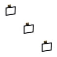 thumbnail image 3 of stanreset 1/2/3/5 Bathroom Hardware Set Stainless Steel Towel Bar Ring Paper Holder Multifunction Robe Hook Modern Style Rack Kit Black gold ring 3PCS, 3 of 6