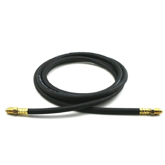 WeldingCity 25-ft Inert Gas Hose Rubber (1/4" ID) with B-B Fitting 5/8"-18 RH UNF for MIG/TIG Welding and Other Gas Processes