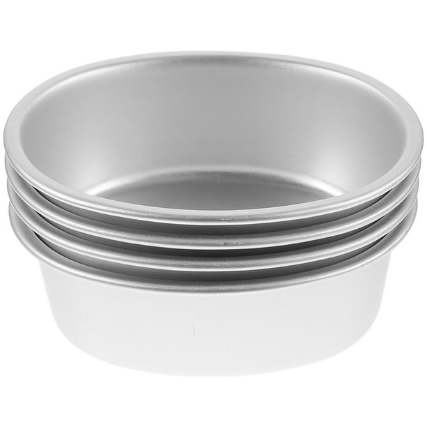 Molde para hornear pasteles de aleación de aluminio, 4 Uds., molde de Metal para pasteles, utensilios de cocina para hornear, moldes de Metal para pasteles