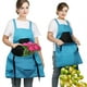 thumbnail image 4 of Yuarrent Bolsa de recolección de verduras lavable azul para jardinería Bolsa para recolección de frutas con liberación Tejido suave, grande Jardín y Patio azul, 4 of 6