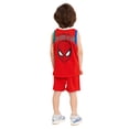 thumbnail image 4 of Spider-Man Toddler Boys Graphic Tank Top and Short Set, 2 Piece, Sizes 12M-5T, 4 of 7