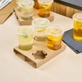 thumbnail image 3 of Saving Nature Kraft Paper Convertible Drink Carrier - Fits 2 or 4 Cups - 8 1/2" x 6 1/2" x 1 1/2" - 100 count box, 3 of 4