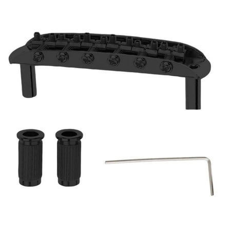 

Bridge 6 Saddle with Screws and Wrench High Performance Tailpiece for Electric Accessories Replace Black