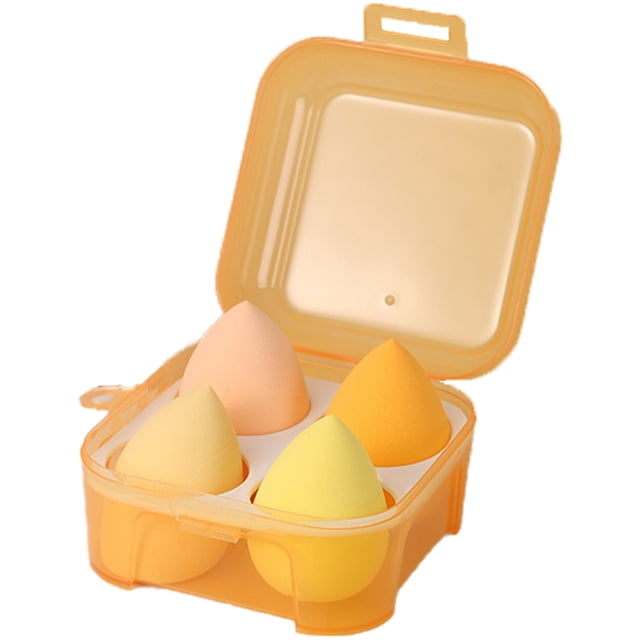 Juego de 4 esponjas de maquillaje y licuadora: 4 esponjas de belleza profesionales para mezclar base y licuadora