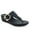 Black Pu, variant on Aerosoles Women's Izola Wedge Thong Sandal, Cork/Gold Fleck, 7.5M